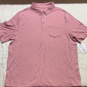 Wonder Nation Boys Soft Pink Knit Polo Shirt XXL 18 NWT Short Sleeve Pocket